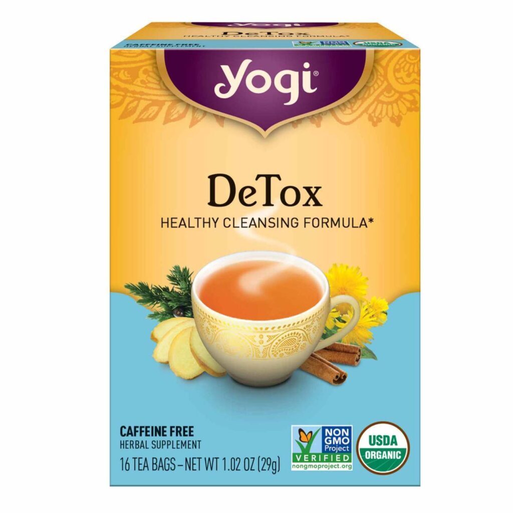 Yogi Tea Chá Orgânico Detox - 16 Saquinhos: Purificação e Bem-Estar Natural