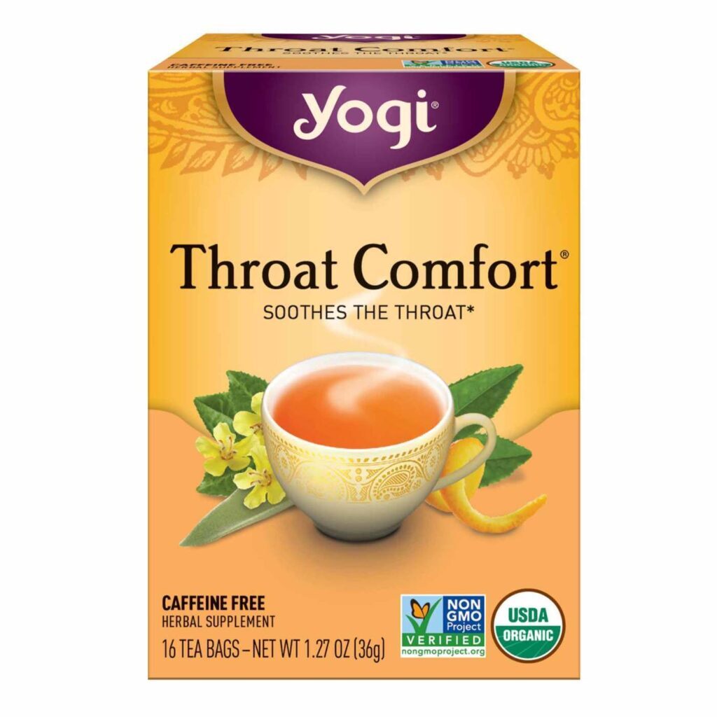 Yogi Tea Chá Conforto da Garganta Orgânico 16 Saquinhos - Alívio Natural