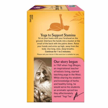 Yogi Tea Organic, Chá Orgânico de Equinácea - Suporte Imunológico -16 Saquinhos de Chá - Image 3