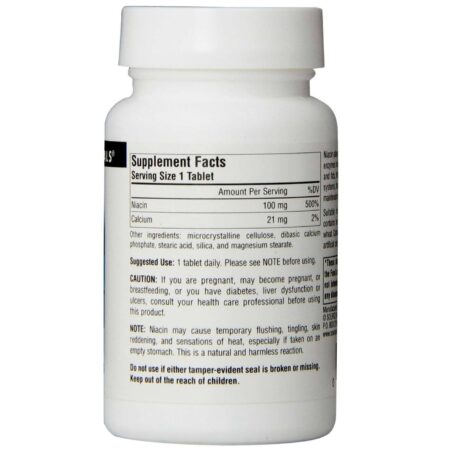 Source Naturals, Niacina e Vitamina B3 - 100 mg - 250 Tabletes - Image 2