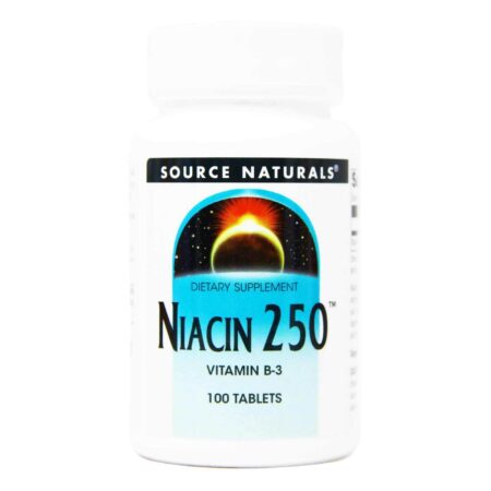 Source Naturals, Niacina 250mg - 100 Tabletes