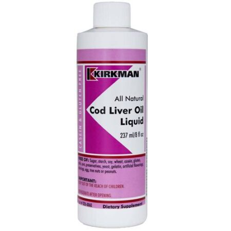 Kirkman Labs, Óleo de Fígado de Bacalhau, Sem Sabor - 237 ml (8 fl oz)