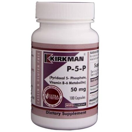 Kirkman Labs, P-5-P 50 mg, Hipoalergênico - 100 Cápsulas Vegetarianas