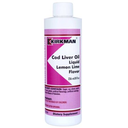 Kirkman Labs Cod Liver Oil, Limão Lima - 8 fl oz