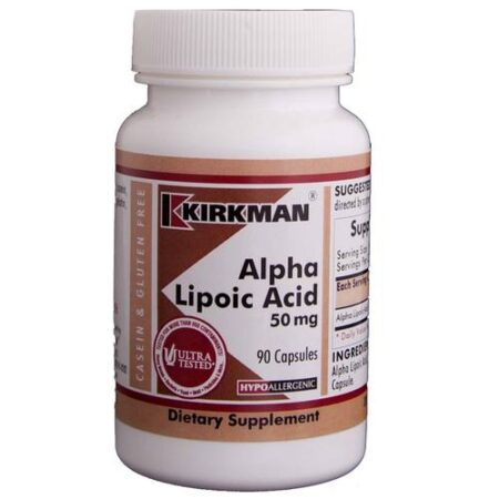 Kirkman Labs Alpha Lipoic Acid 50 Mg, Hipoalergênico - 50 mg - 90 Cápsulas Vegetarianas