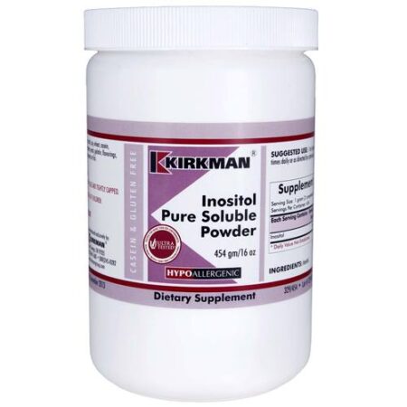 Kirkman Labs Inositol Pure Soluble Powder, Hipoalergênico - 454 gm / 16 oz