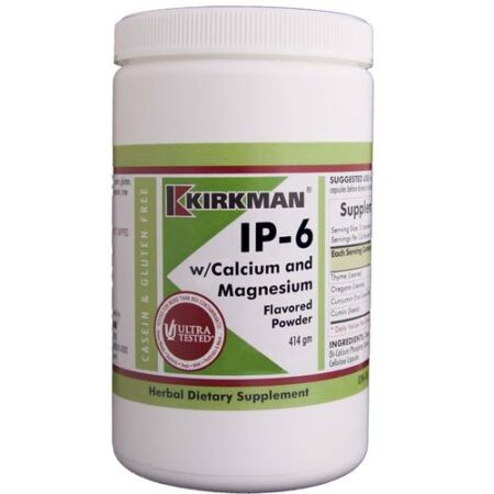 Kirkman Labs IP-6 com Cálcio and Magnésio Flavored Powder, Limão - 414 gm / 14.6 oz