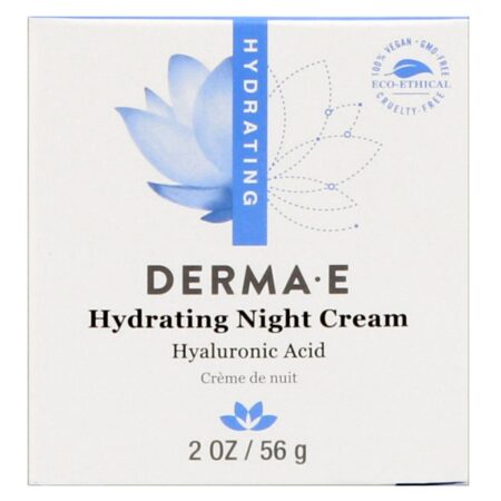 Creme Noturno Hidratante com Ácido Hialurônico Derma E 56 g