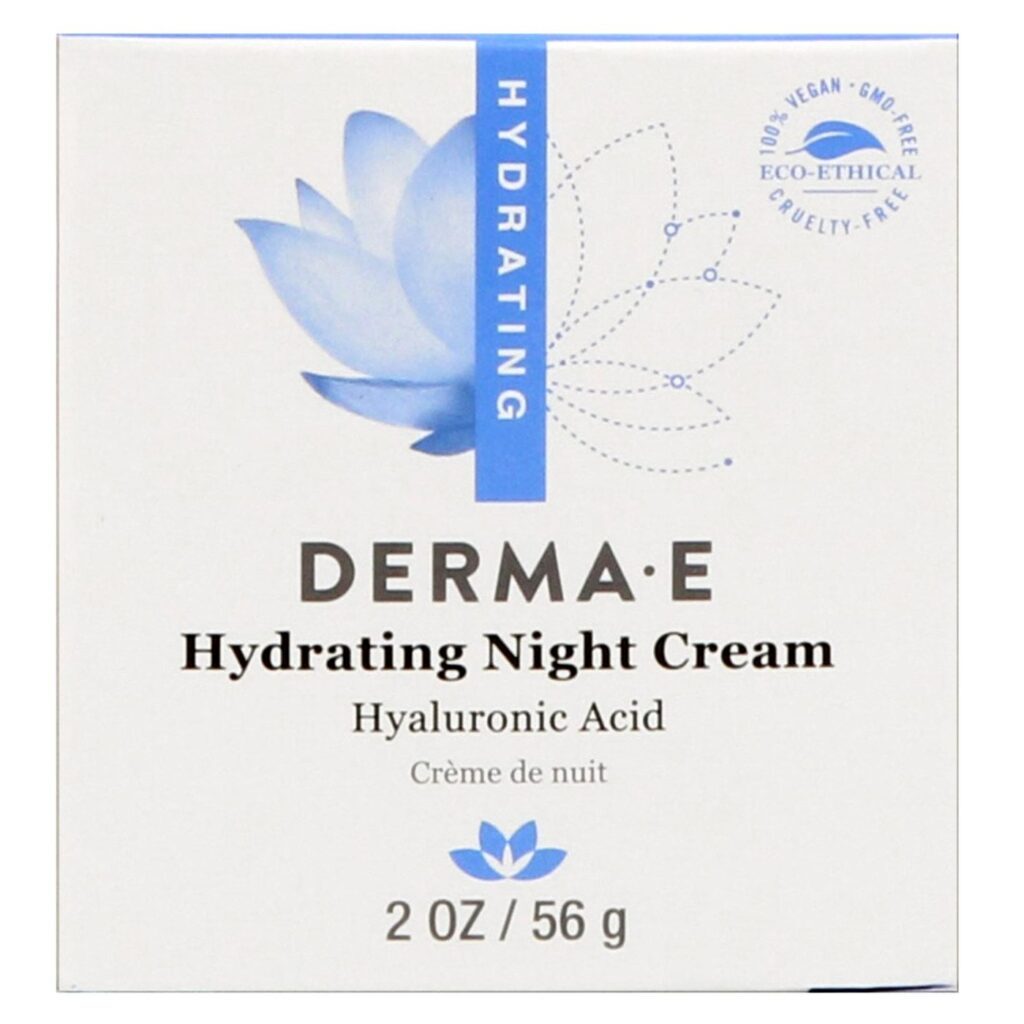 Creme Noturno Hidratante Derma E com Ácido Hialurônico 56g - Pele Renovada