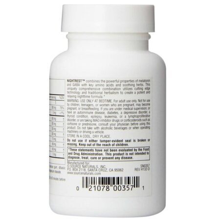Source Naturals Noite de Descanso 50 Tabletes: Sono Tranquilo e Revigorante no Brasil - Imagem 3