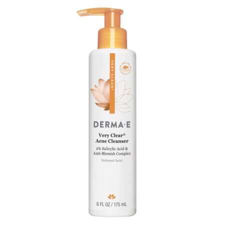 Derma E, Very Clear® Limpeza Facial da Pele com Acne- 175 ml (6 fl oz)