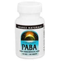 Source Naturals PABA 100 mg: Saúde da Pele e Energia para o Dia a Dia - Pronta Entrega