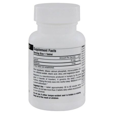Source Naturals Melatonina 3mg Liberação Controlada: Sono Profundo e Reparador no Brasil - Imagem 2