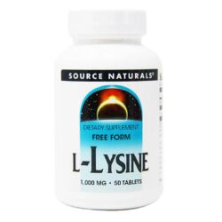 Source Naturals L-Lisina 1000mg - 50 Tabletes: Essencial para Imunidade e Saúde no Brasil