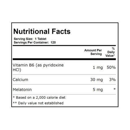 Source Naturals, Melatonina 5mg - 120 Tabletes - Image 2