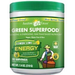 Amazing Grass Green Superfood Energia Lima-Limão 210g - Vitalidade e Nutrição Completa