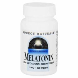 Source Naturals Melatonina 5mg: Sono Reparador e Bem-Estar Natural - 240 Comprimidos