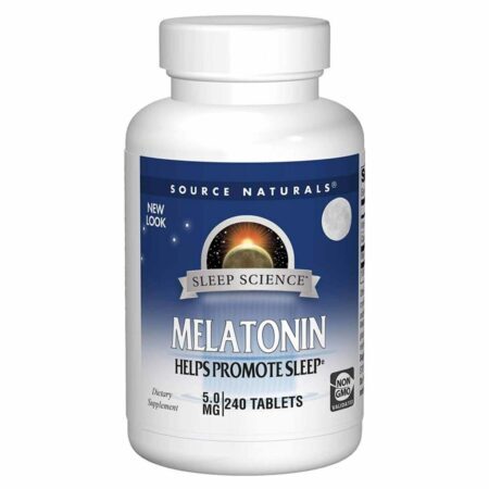 Source Naturals Melatonina 5mg: Sono Reparador e Bem-Estar Natural - 240 Comprimidos - Imagem 2