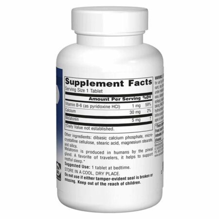 Source Naturals Melatonina 5mg: Sono Reparador e Bem-Estar Natural - 240 Comprimidos - Imagem 3