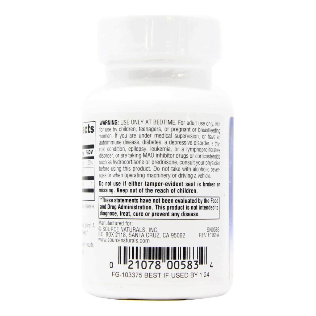Source Naturals Melatonina Hortelã-pimenta 5mg: Sono Tranquilo e Renovador no Brasil - Imagem 3