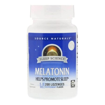 Source Naturals, Melatonina - 5 mg - 200 Sublingual