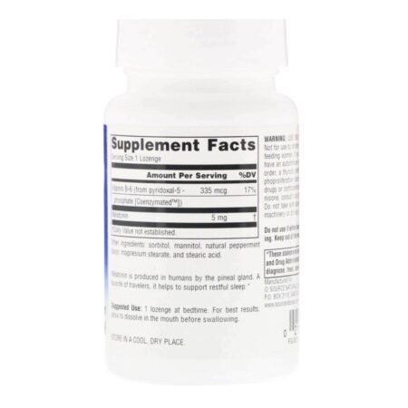 Source Naturals Melatonina 5mg Sublingual: Sono Profundo e Regenerador para Brasileiros - Imagem 2