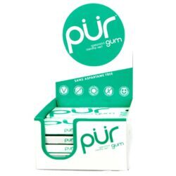 Pur Gum, Hortelã - 12 Caixas: Goma de Mascar Refrescante Sem Açúcar para o Bem-Estar Bucal