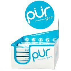 Pur Gum Wintergreen - 12 Caixas de Chiclete Refrescante