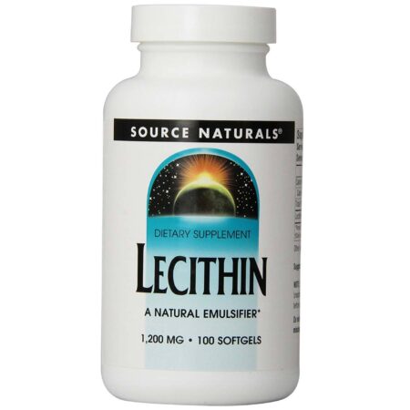 Source Naturals, Lecitina 1200 mg - 100 Cápsulas em Gel