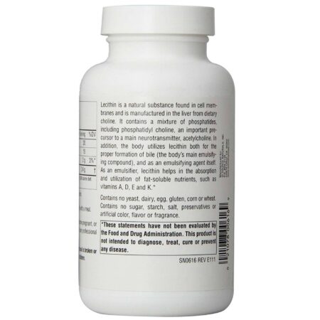 Source Naturals, Lecitina 1200 mg - 100 Cápsulas em Gel - Image 3