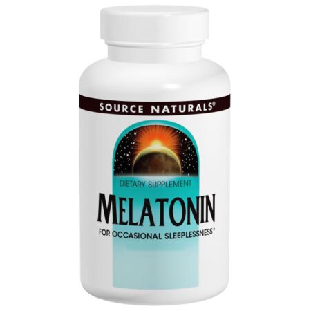 Source Naturals, Melatonina, laranja - 1 mg - 300 Sublingual