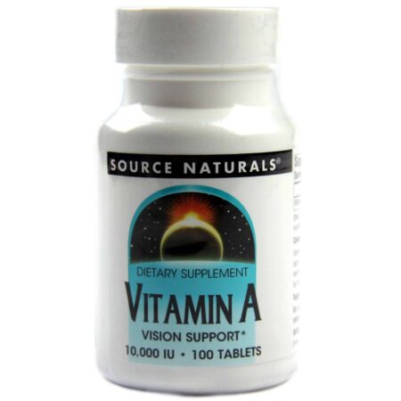 Source Naturals, Vitamina A 10,000 IU - 100 Tabletes