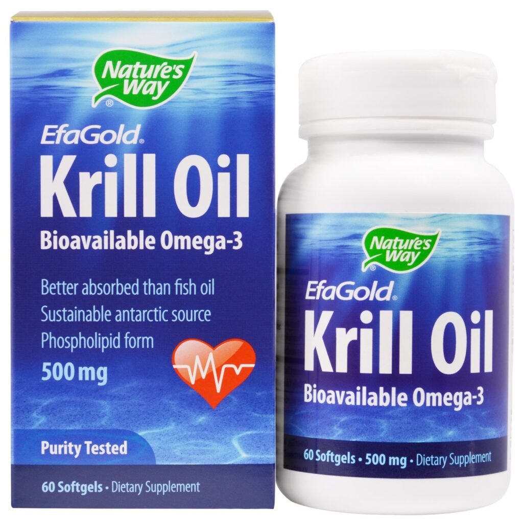 Nature's Way EFAGold® Óleo de Krill 500 mg - 60 Cápsulas: Saúde e Vitalidade para Você
