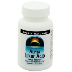 Ácido Alfa-Lipóico Source Naturals Liberação Lenta 300mg - 60 Tabletes - Antioxidante Poderoso