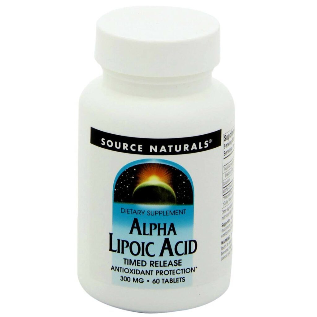 Ácido Alfa-Lipóico Source Naturals Liberação Lenta 300mg - 60 Tabletes - Antioxidante Poderoso