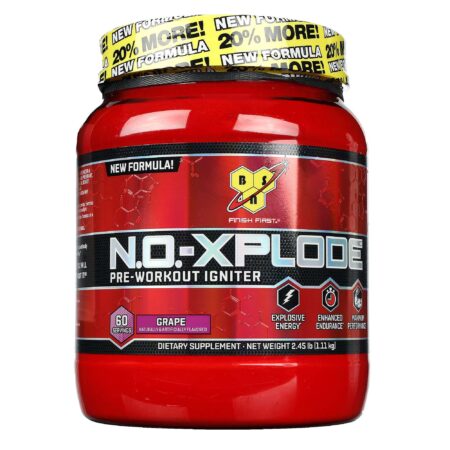 BSN, N.O.-Xplode™, Sabor Uva - 1.11 kg (2.45 lb)