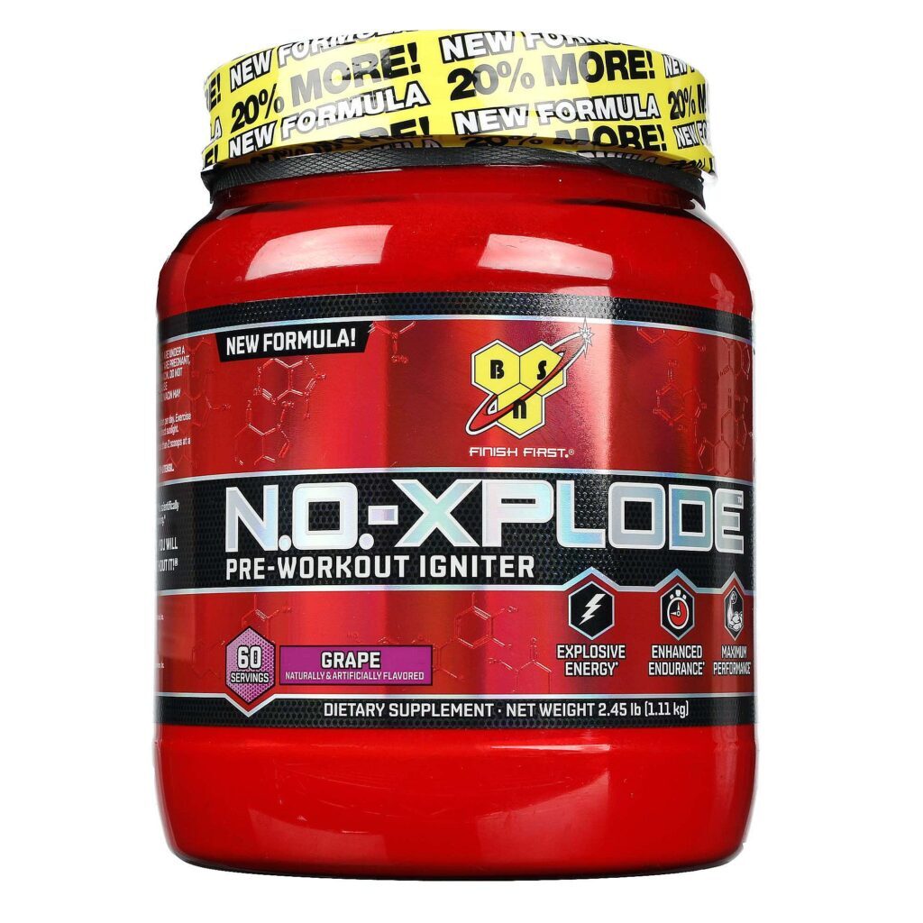 BSN N.O.-Xplode Uva 1.11kg Pré-treino Energia e Foco para Atletas