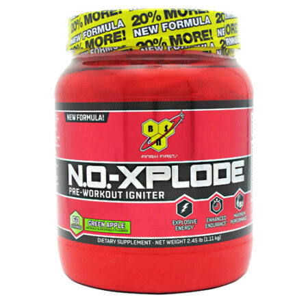 BSN, N.O.-Xplode, Maçã Verde - 60 Porções