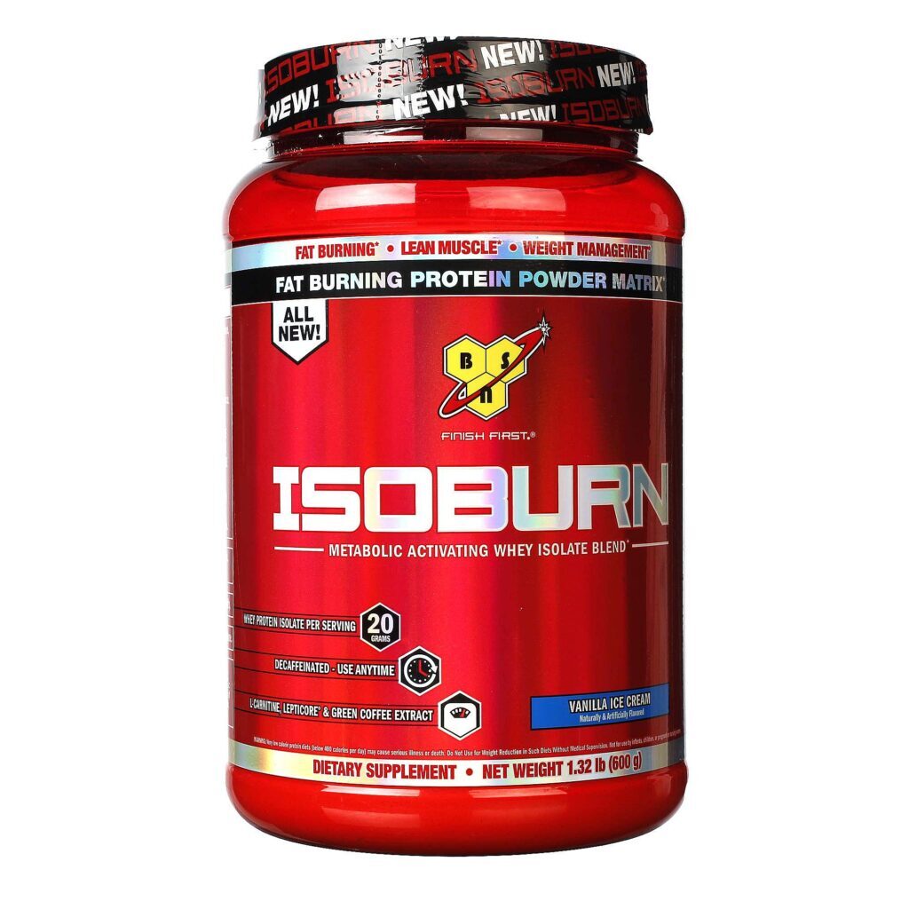 BSN Isoburn Proteína Isolada - Sorvete de Baunilha 600g: Força e Recuperação Muscular