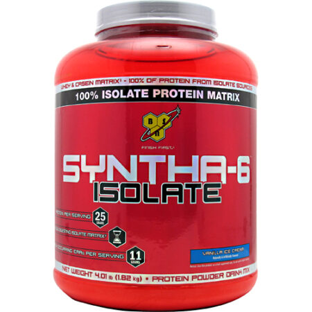 BSN Syntha-6 Isolado, Sorvete de baunilha - 4 lbs/1.82kg