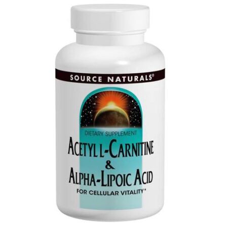 Source Naturals Acetyl L-Carnitina & Alpha Lipoic Acid - 30 Tabletes