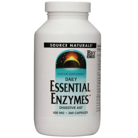 Source Naturals, Enzimas Essenciais Diárias - 360 Cápsulas