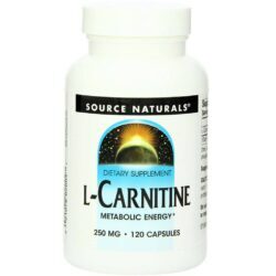 Source Naturals L-Carnitina 250 mg - 120 Cápsulas: Energia e Bem-Estar