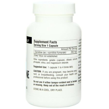 Source Naturals, L-Carnitina 250 mg - 120 Cápsulas - Image 2