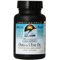 Source Naturals ArcticPure Ultra Potency Ômega-3 Óleo de Peixe - 850 mg - 30 Cápsulas Gel