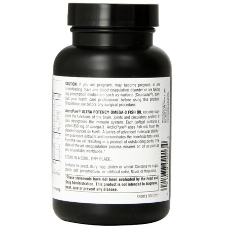 Source Naturals, Ômega-3 Óleo de Peixe ArcticPure Ultra Potente 850 mg - 60 Cápsulas em Gel - Image 3