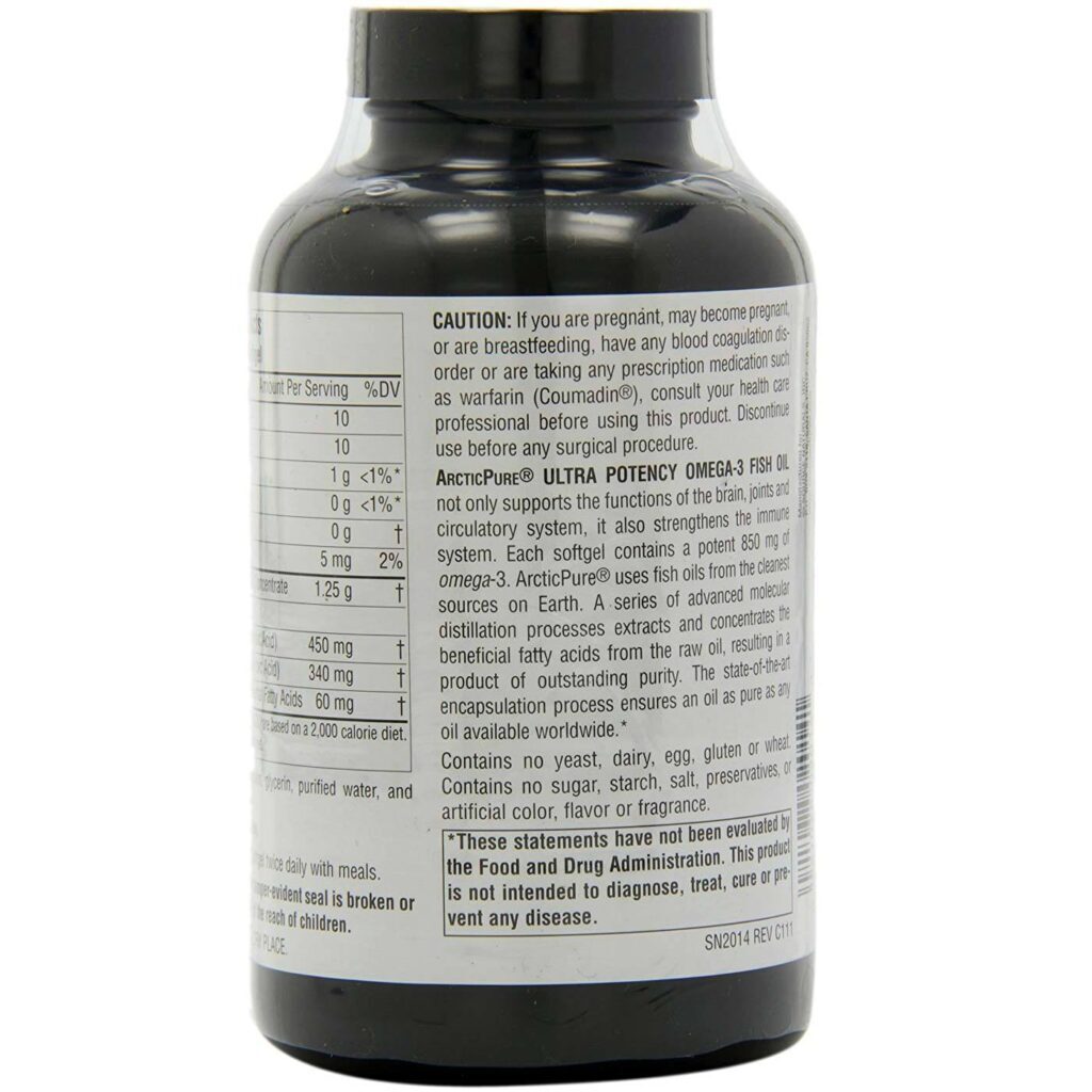 Source Naturals ArcticPure Ultra Potência Ômega 3 Óleo de Peixe 850 mg - 120 Cápsulas Gel - Imagem 3