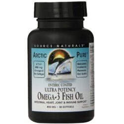 Source Naturals ArcticPure Ultra Potency Ômega 3 Óleo de Peixe 850 mg - 30 Cápsulas Gel