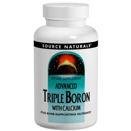 Source Naturals Advanced Triple Boro com Cálcio - 1.5 mg - 120 Cápsulas