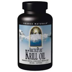 Source Naturals ArcticPure Óleo de Krill 500 mg - 30 Cápsulas para Saúde Cardiovascular e Bem-Estar